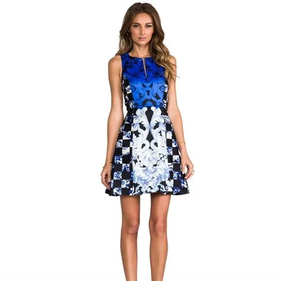 💜 Tibi Rococo Fit-and-Flare Dress