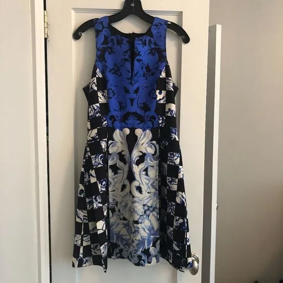 💜 Tibi Rococo Fit-and-Flare Dress