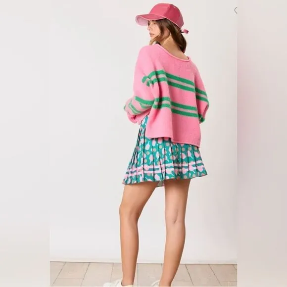 057. GREEN PICKLEBALL SKIRT WITH SHORTS