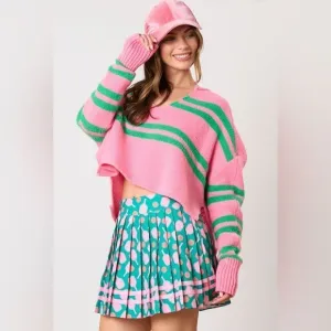 057. GREEN PICKLEBALL SKIRT WITH SHORTS