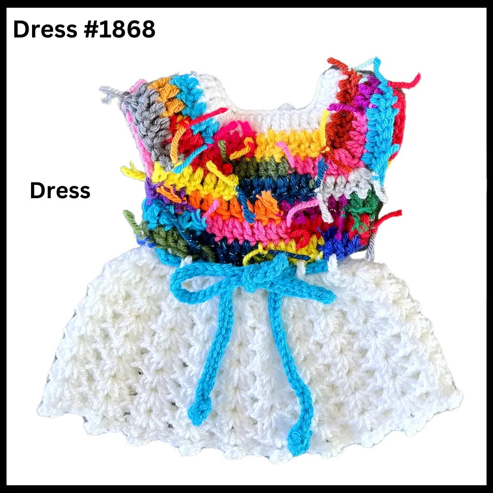 18 Inch Doll Funky Crocheted Dress Set #1868