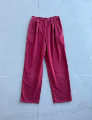 1940s flannel pants . vintage 40s trousers . 27 waist