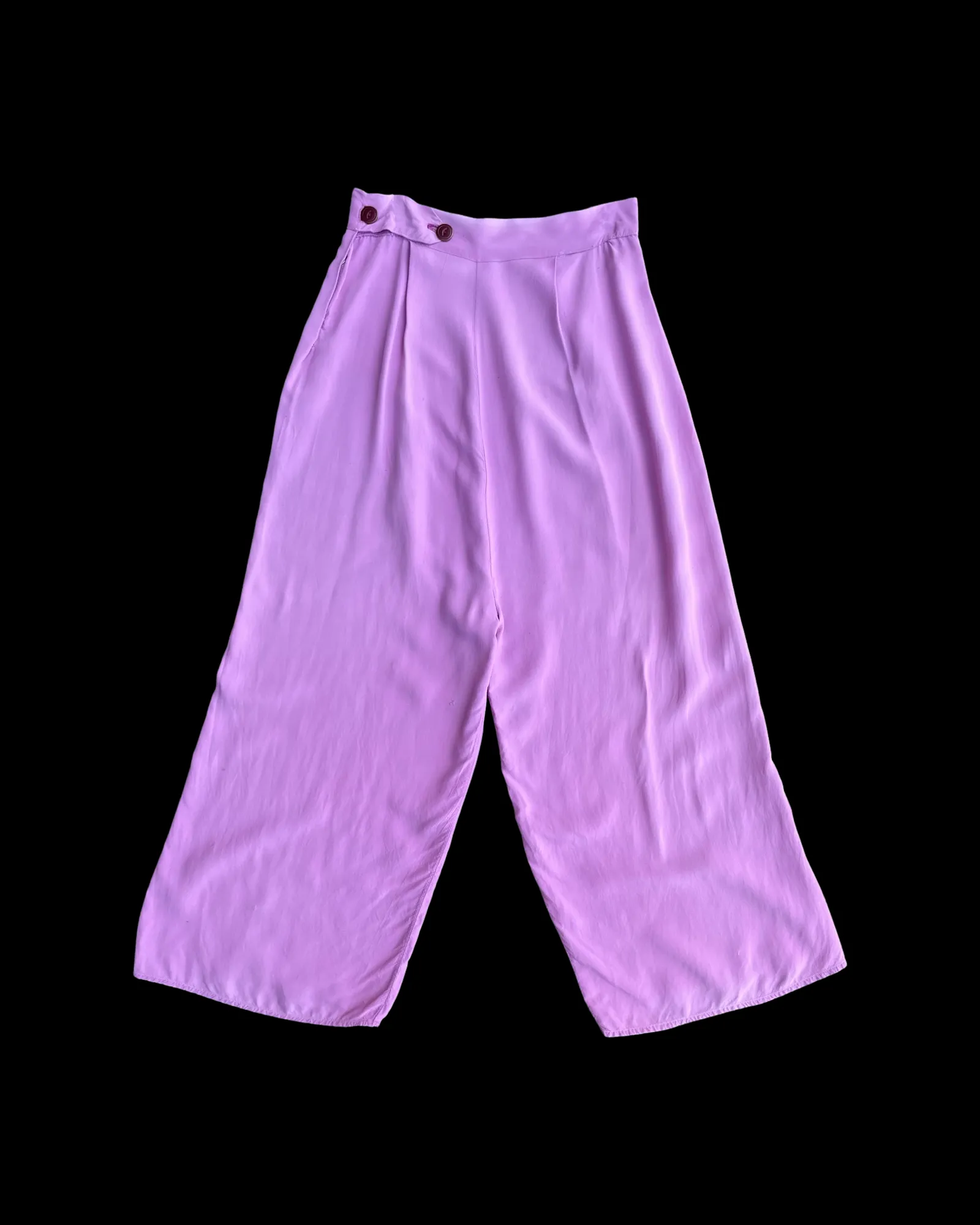 1940s Lilac Side Button Homemade Pants