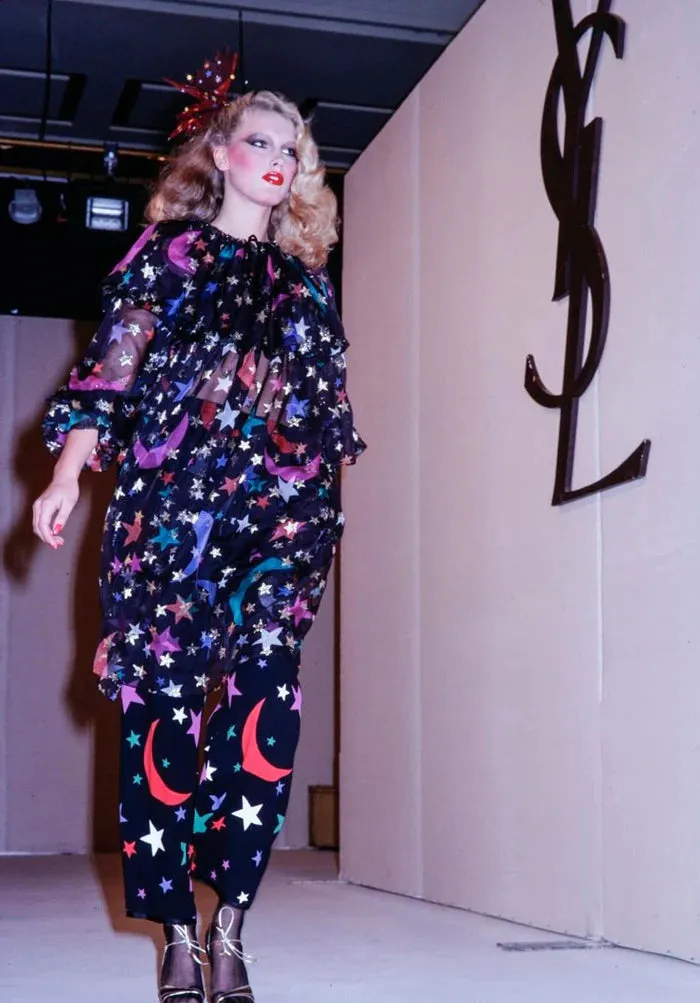 1979 S/S Rainbow Star Moon Blouse