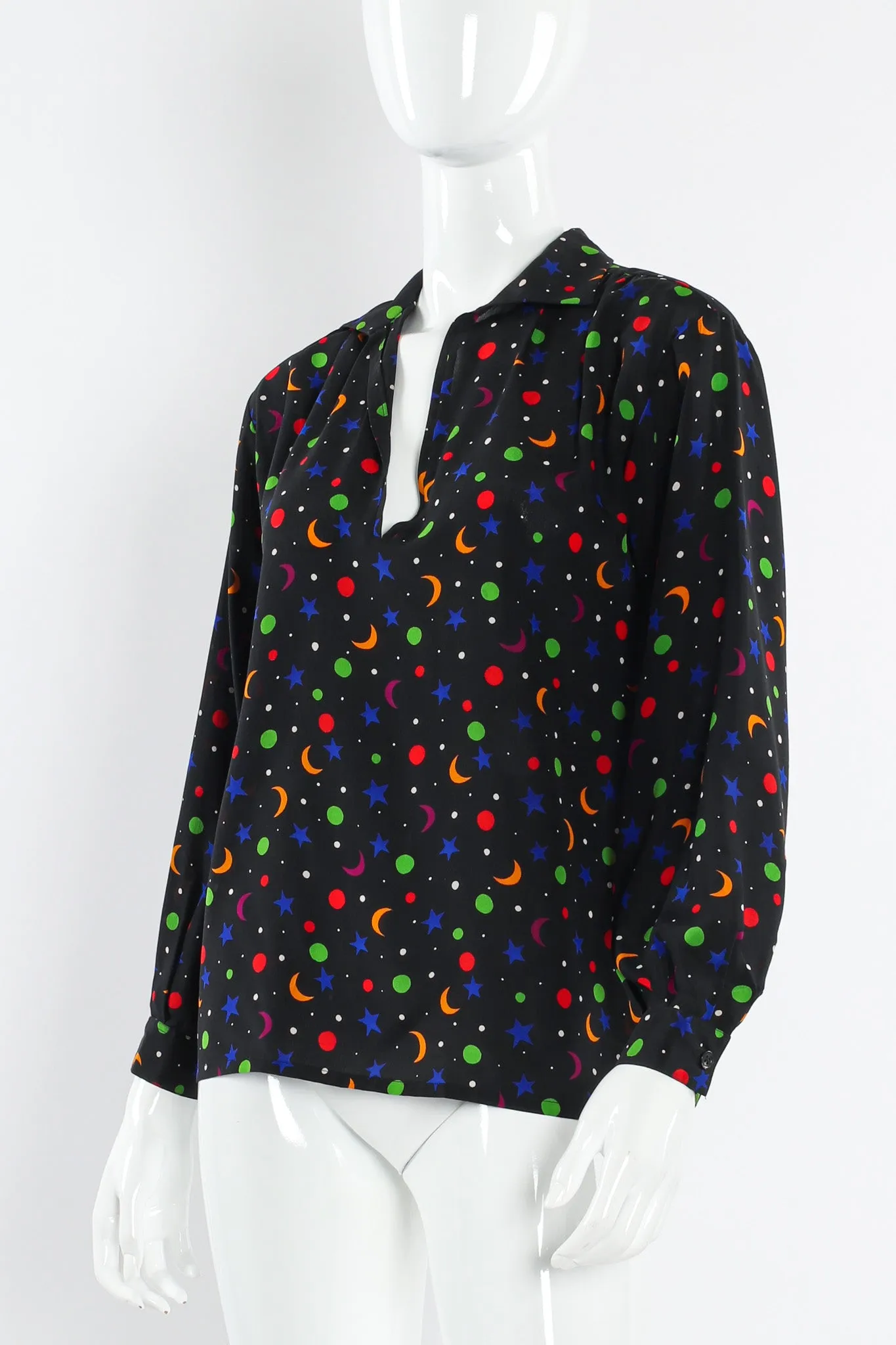1979 S/S Rainbow Star Moon Blouse