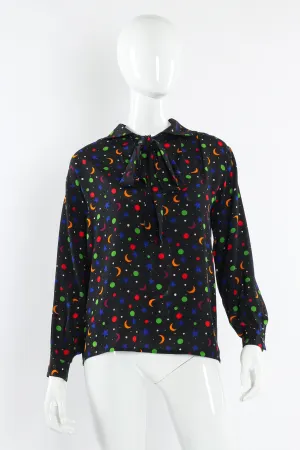 1979 S/S Rainbow Star Moon Blouse