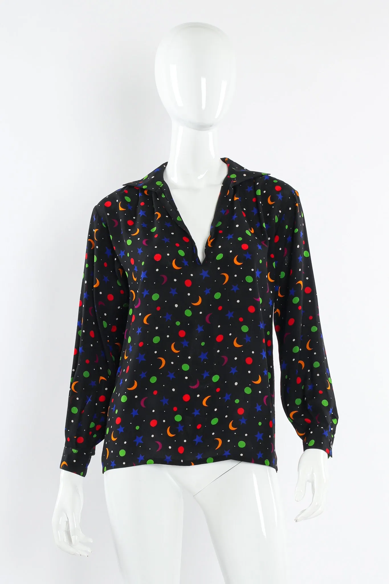 1979 S/S Rainbow Star Moon Blouse