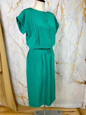 1980's Albert Nipon Pleated Set