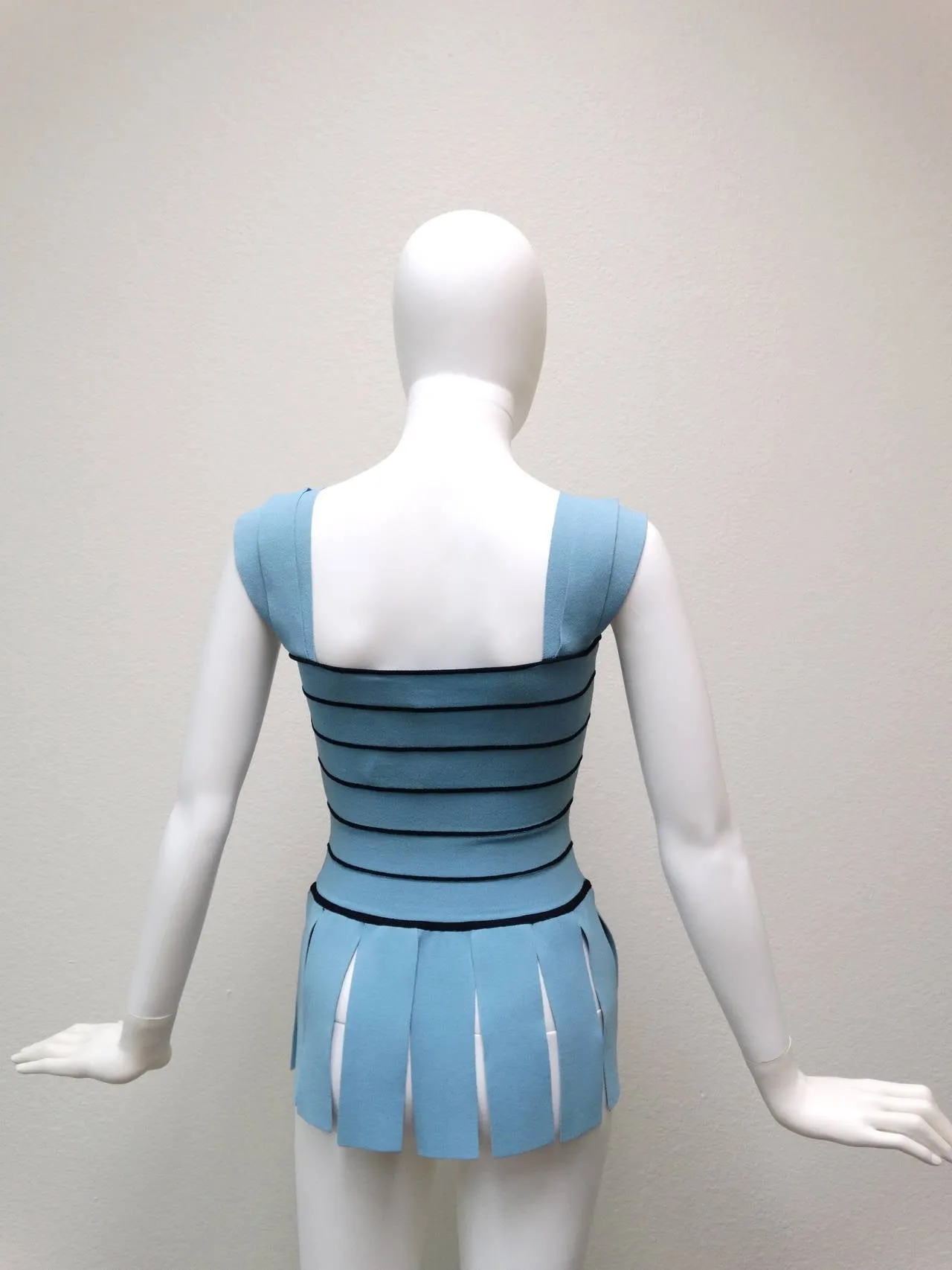 1990s Moschino "Roman CarWash" Bandage Bodycon Top