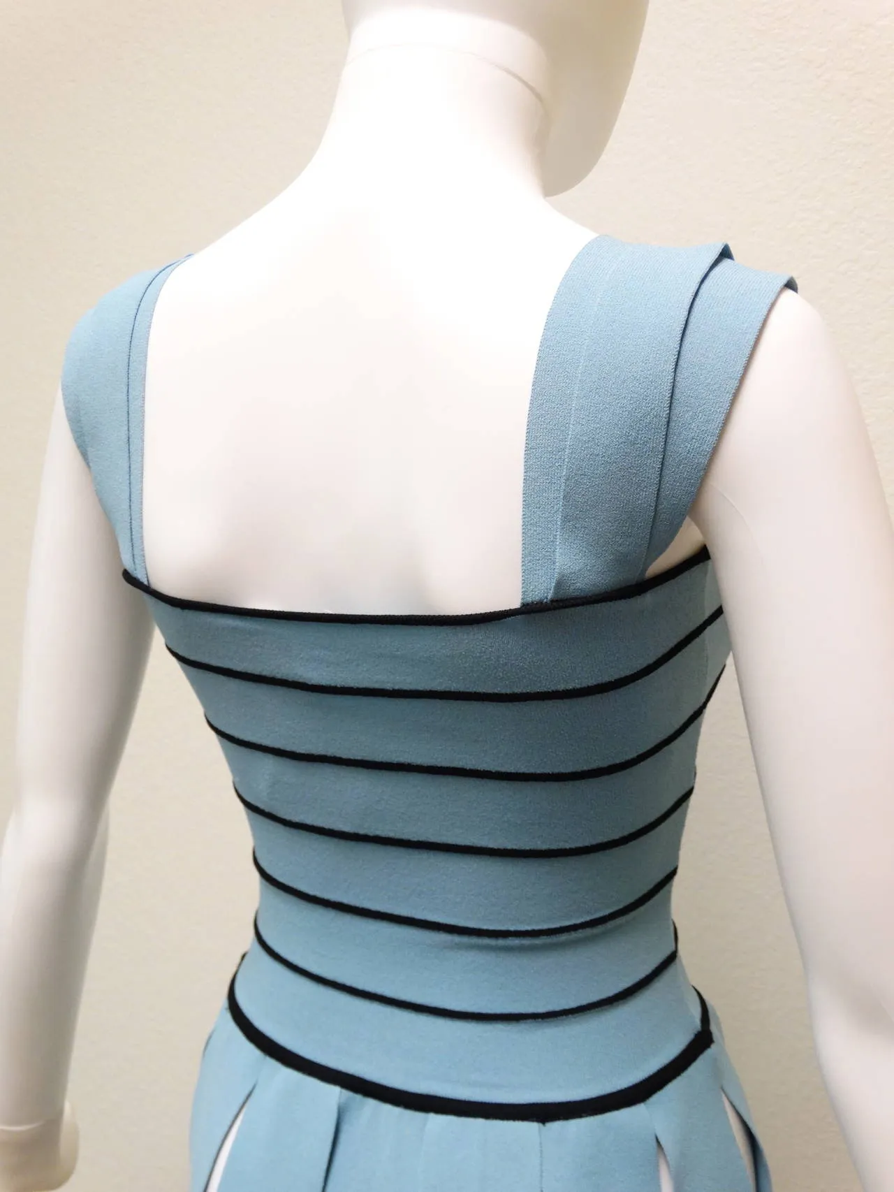 1990s Moschino "Roman CarWash" Bandage Bodycon Top