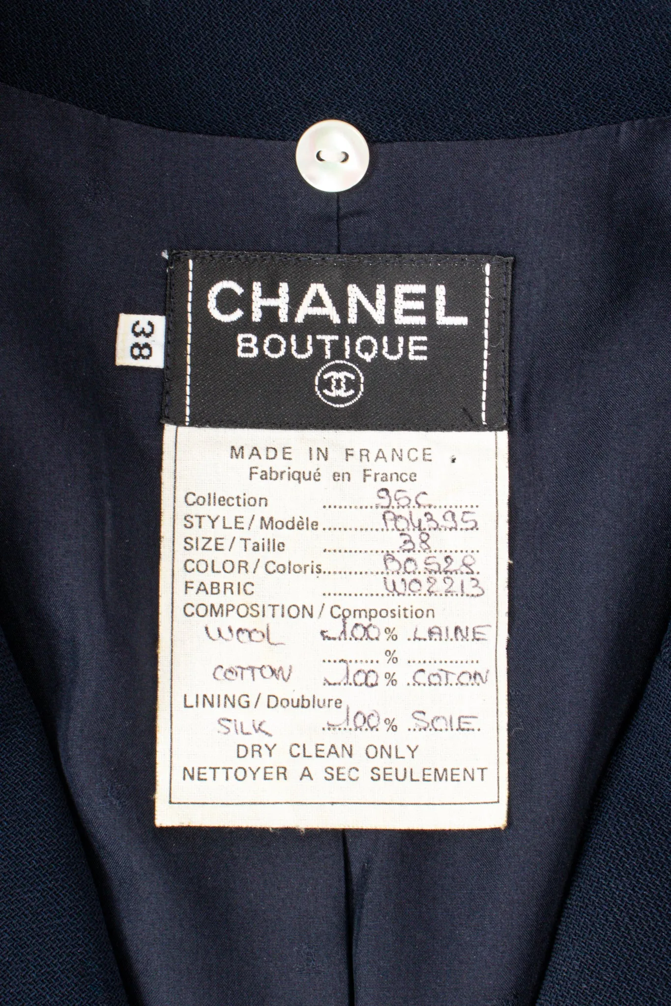 1995 Lace Trim Pleated Uniform Dress