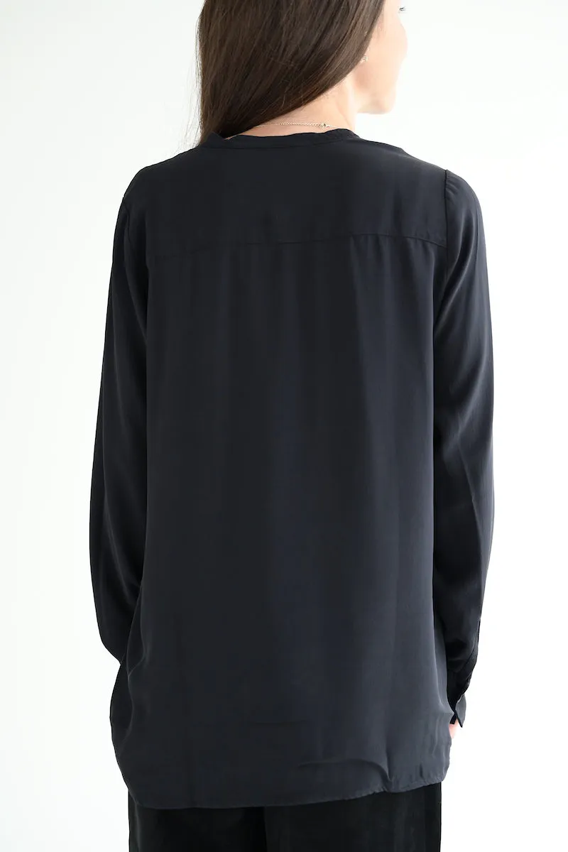 #266 Silk Blouse in Black