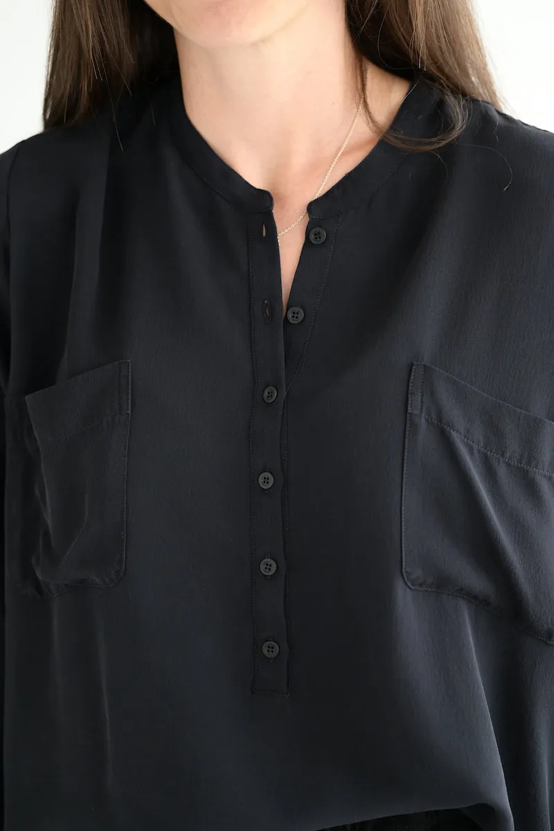 #266 Silk Blouse in Black