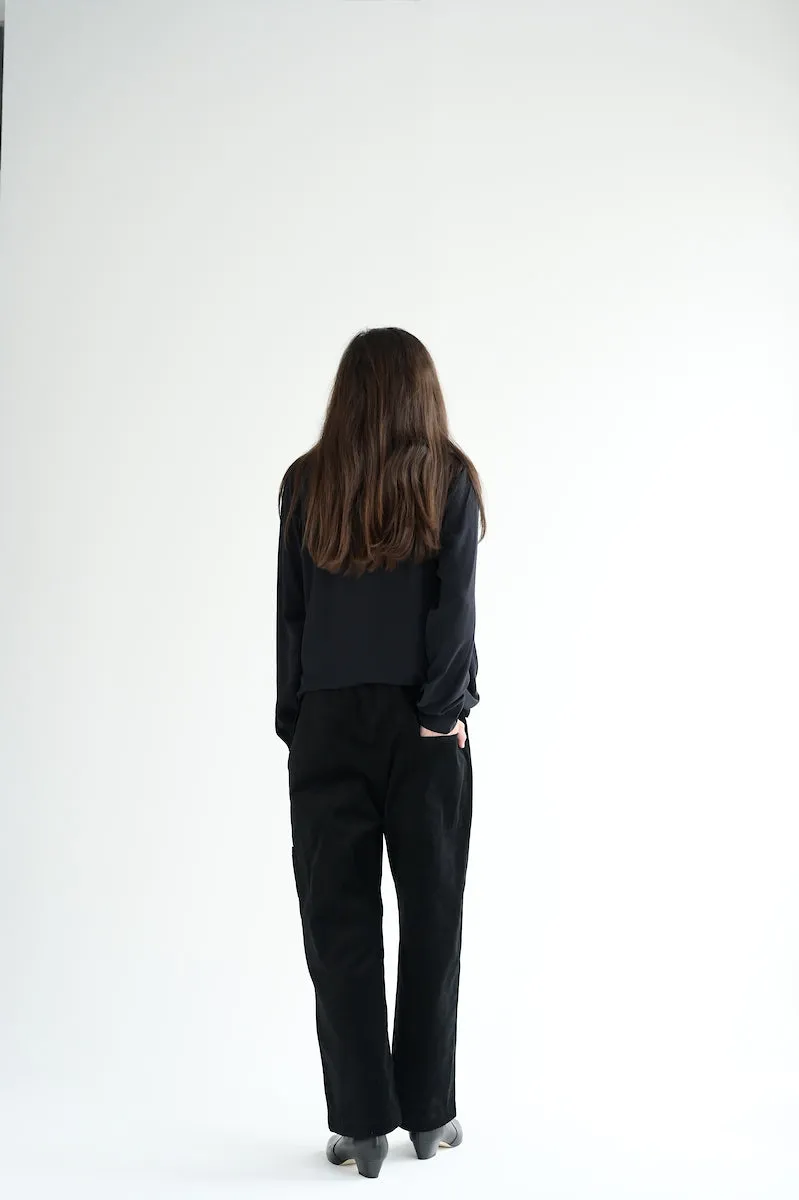 #266 Silk Blouse in Black