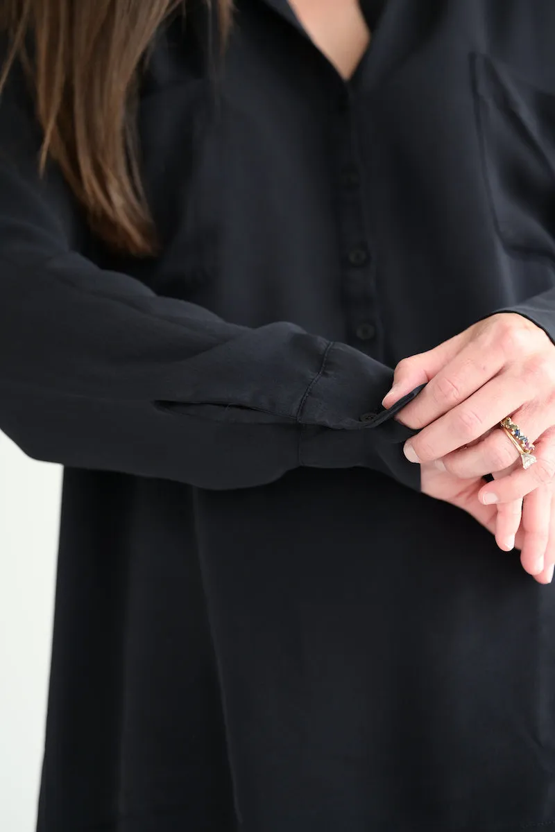 #266 Silk Blouse in Black