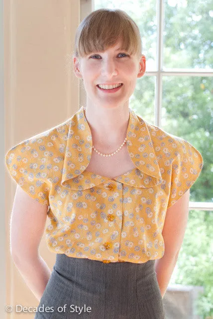 #5003 1950s Collar Confection Blouse