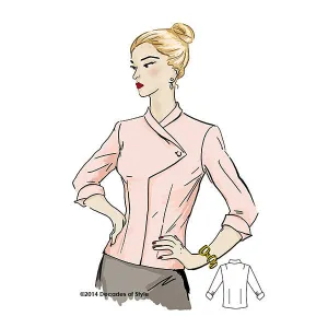 #5009    1950s Alicia Claire Blouse