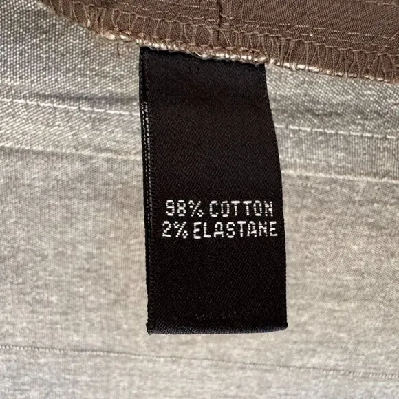90s Vintage Company Ellen Tracy Brown Digital Print Mid Rise Flare Stretch Jeans