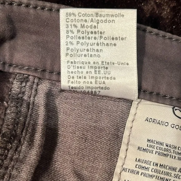 AG Adriano Goldschmeid SZ 30R Pants