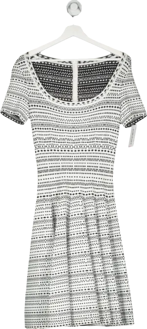 ALAIA White Fit And Flare Dress UK 10