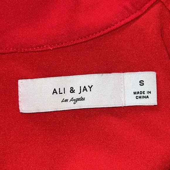ALI &amp; JAY Melt My Heart Mock Neck Fit &amp; Flare Stretch Mini Dress Size Small