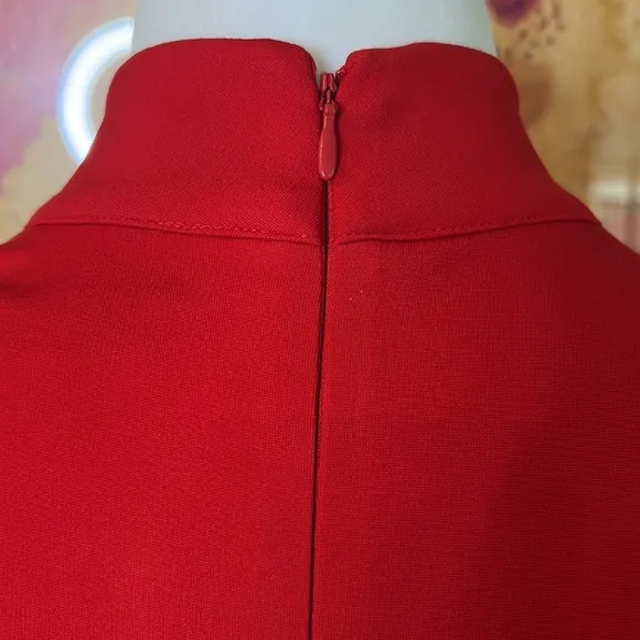 ALI &amp; JAY Melt My Heart Mock Neck Fit &amp; Flare Stretch Mini Dress Size Small