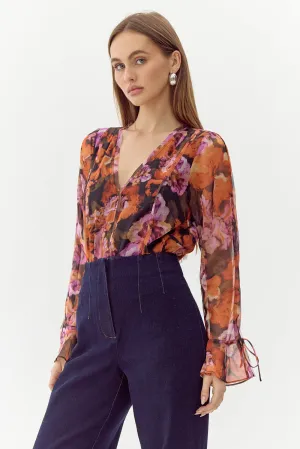 Aliana Chiffon Bodysuit