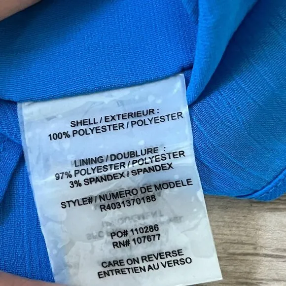 Alice   Olivia Womens Back Zip Pleated Mini Skirt Blue Size 8 Waist 29