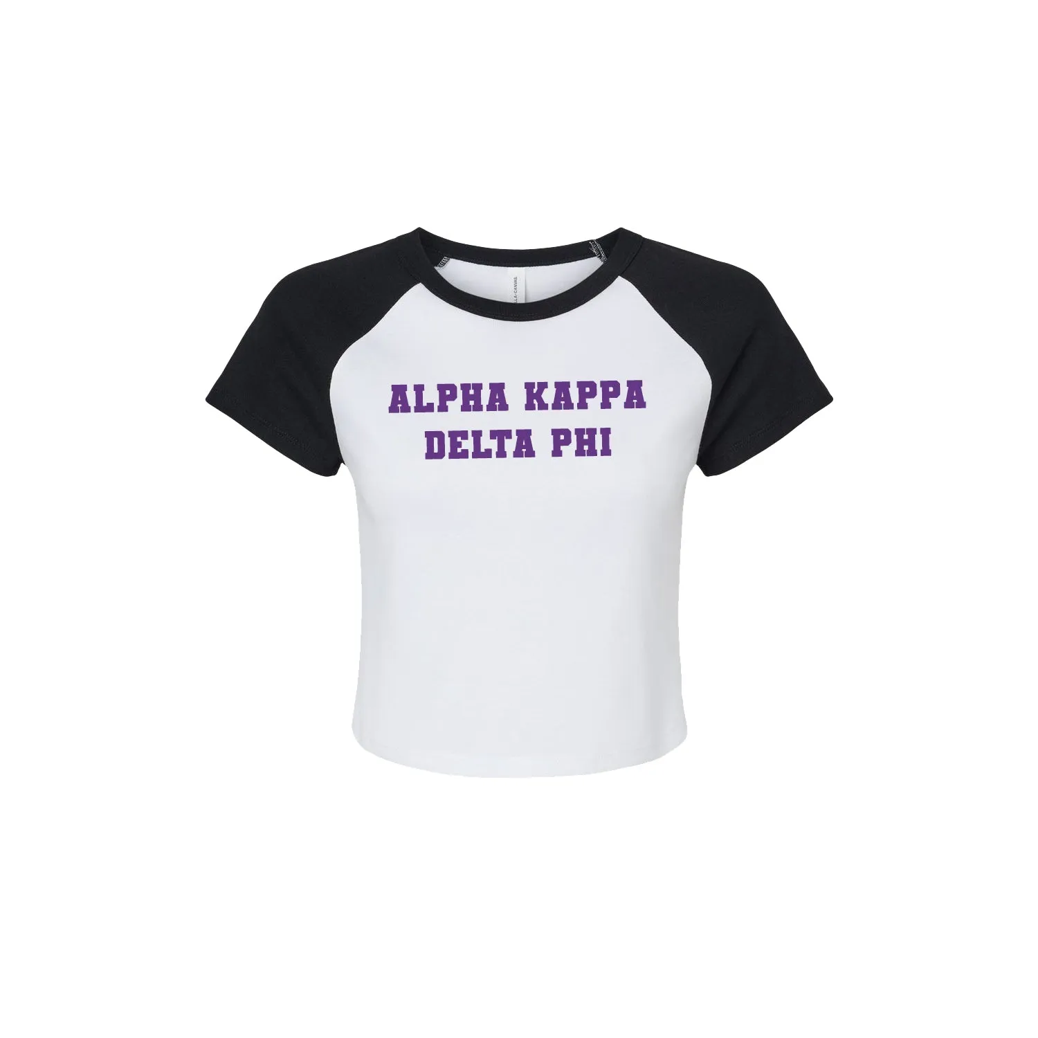 alpha Kappa Delta Chi Short Sleeve Crop Raglan