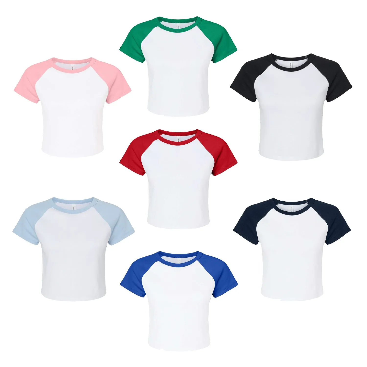 Alpha Phi Short Sleeve Crop Raglan