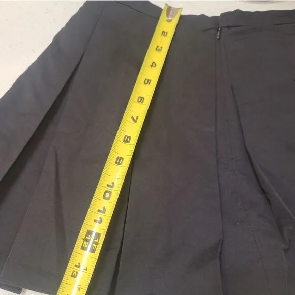 Amanda Uprichard Mini Pleated Black Skirt Medium