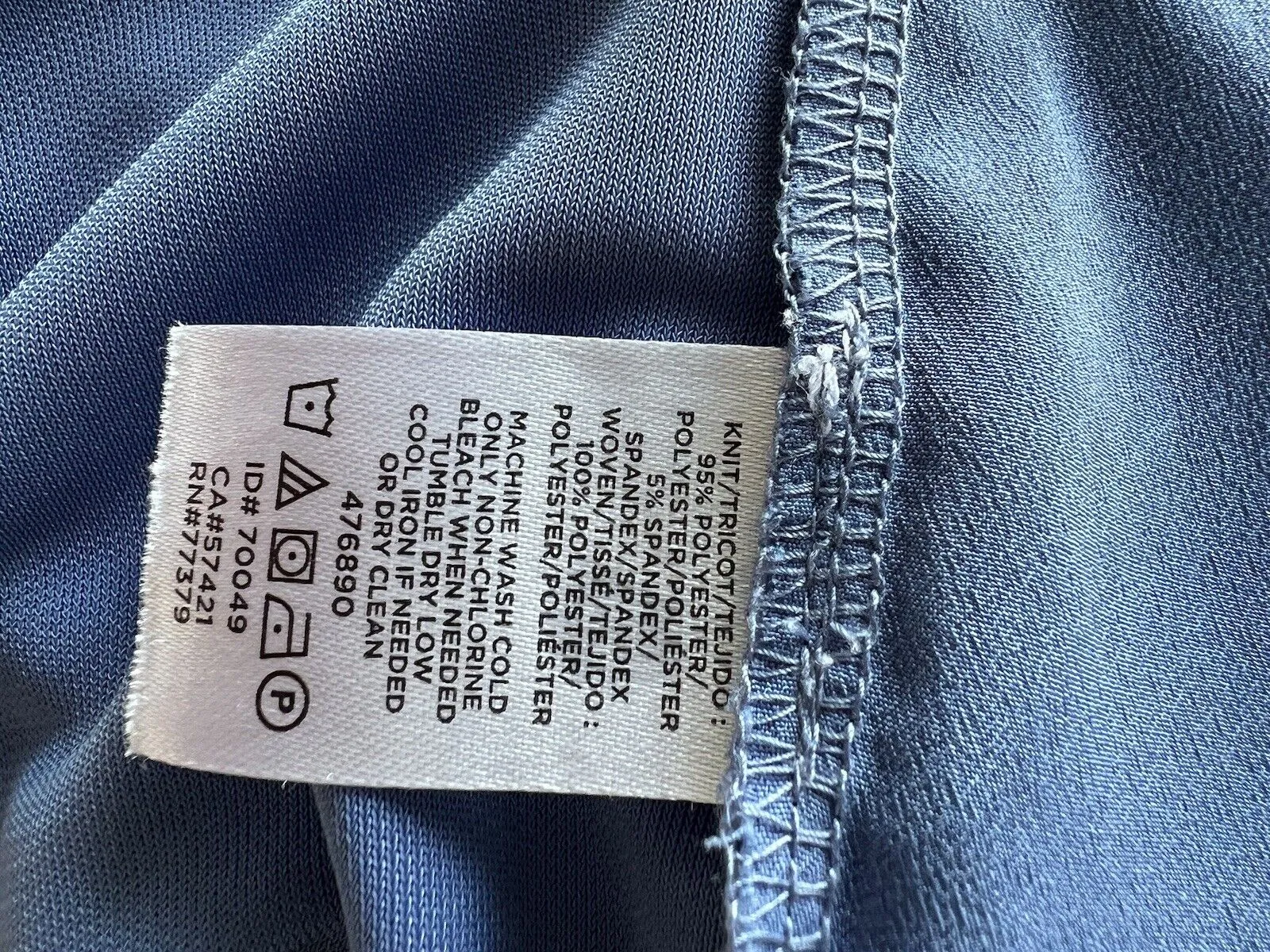 ANN TAYLOR Periwinkle Blue Blouse Sz M Round Neck Ruffled Wrist Office Business