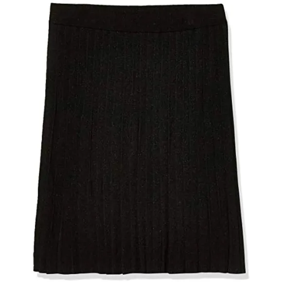 Anne Klein Women's Long Knit Pleated Skirt Anne Black Size XXS