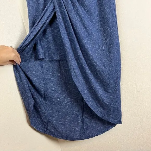 ANTHROPOLOGIE Dolan Blue Draped Faux Wrap Maleo Skirt XS Tulip NWT Boho Casual