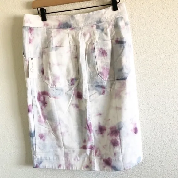 Anthropologie Kimmie Stretch Tulip Tie-Dye Skirt Size 2