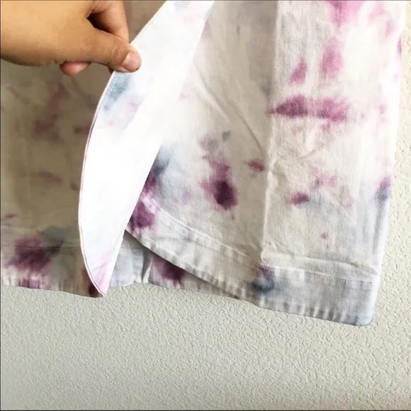 Anthropologie Kimmie Stretch Tulip Tie-Dye Skirt Size 2