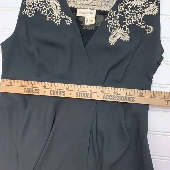 Anthropologie Meadow Rue tulip embroidered dress 4 EUC