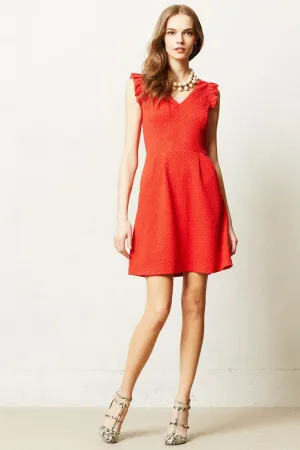 Anthropologie Red Teahouse Dress By Tabitha Size 10