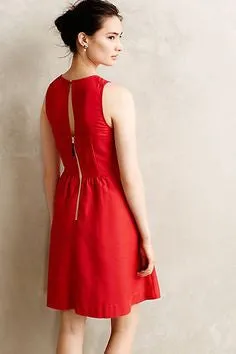 Anthropologie Red Teahouse Dress By Tabitha Size 10