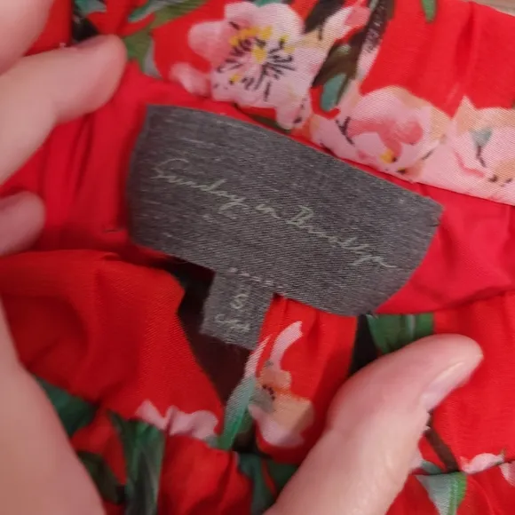 Anthropologie Sunday in Brooklyn Kita Skirt Pleated Cherry Blossom Size Small