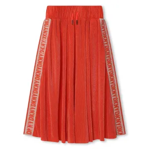 Apricot trim logo skirt by DKNY