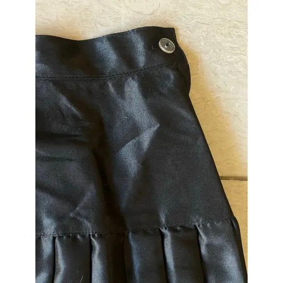 Authentic Vintage Pleated Midi Skirt Black Made in the USA