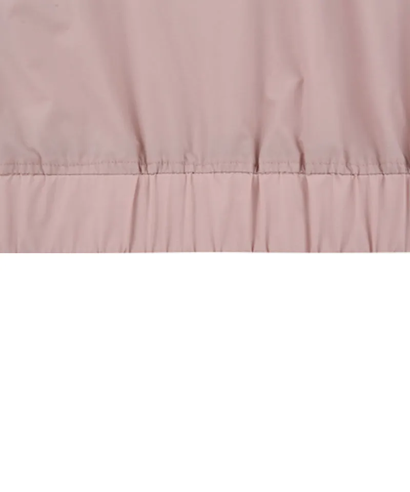 AVEN Shirring Short Sleeve Anorak - Pink