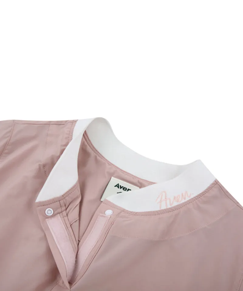 AVEN Shirring Short Sleeve Anorak - Pink