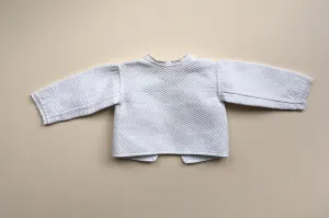 Baby blouse with a ribbon trim - 0/3m