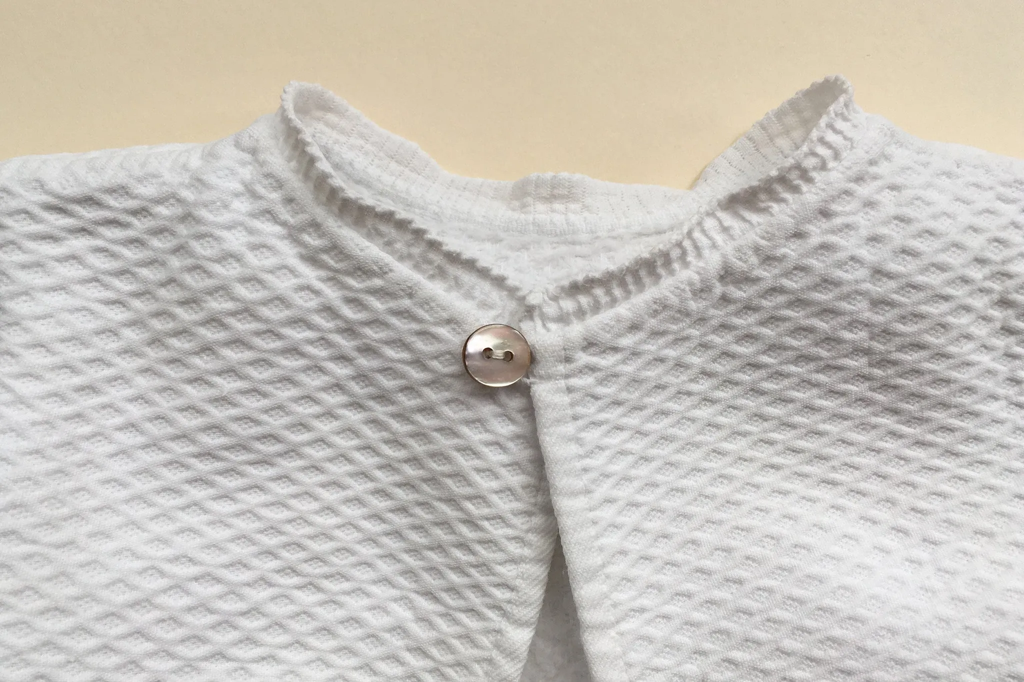 Baby blouse with a ribbon trim - 0/3m