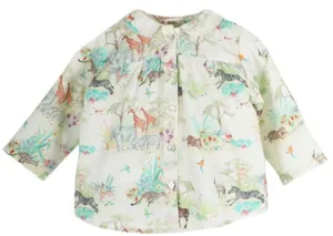 Baby Girl Polida Savanna Print Blouse