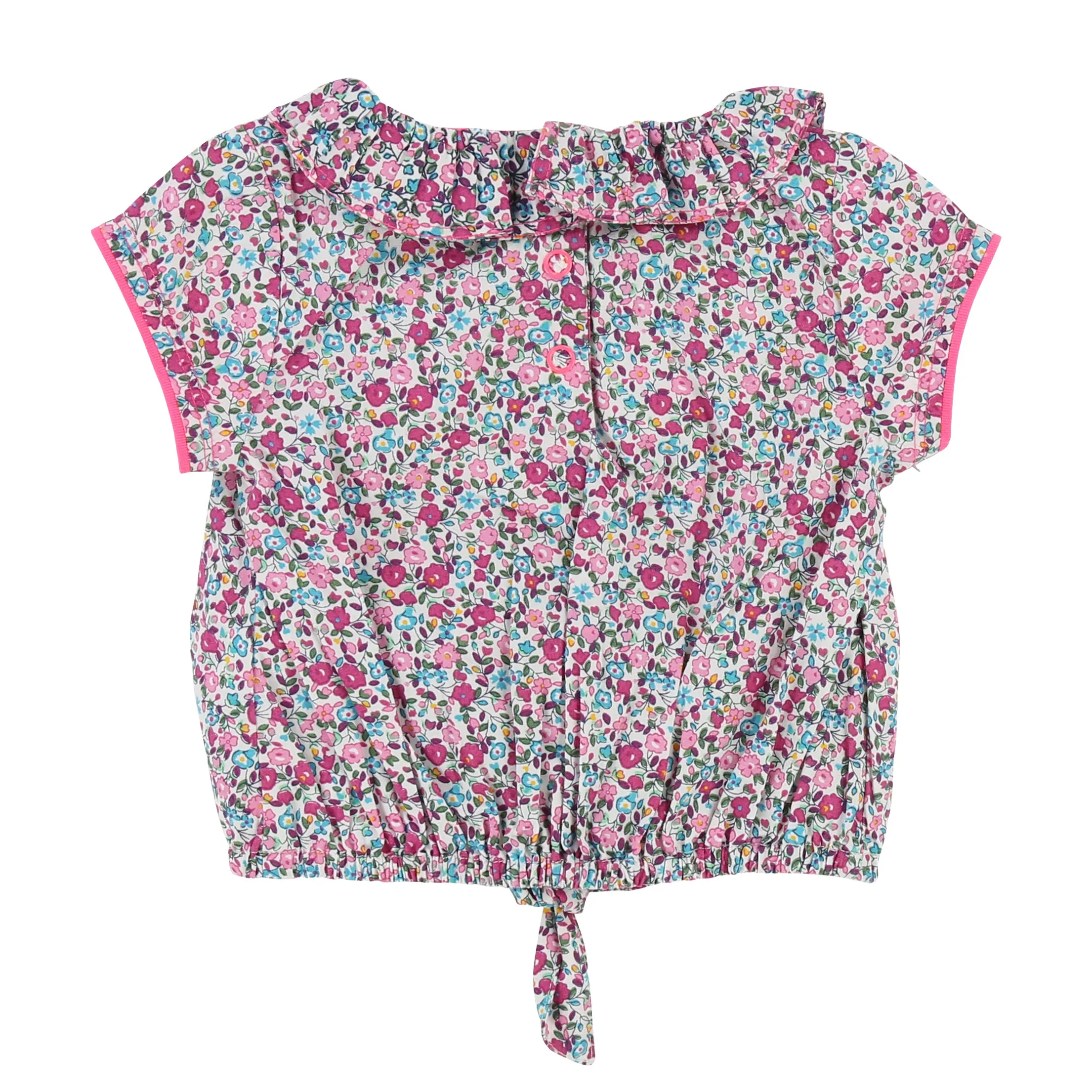 Baby Girls Floral Print Poplin Blouse