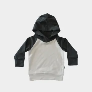Babysprouts Colorblock Hoodie in Graphite