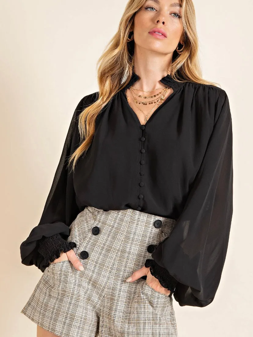 Back in Business Top: Black